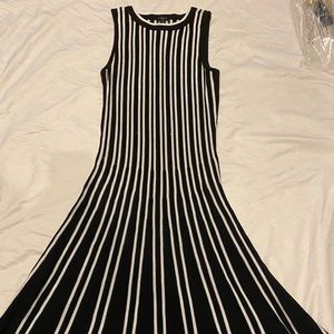 Ann Taylor Black and White Stripe Crochet Cover